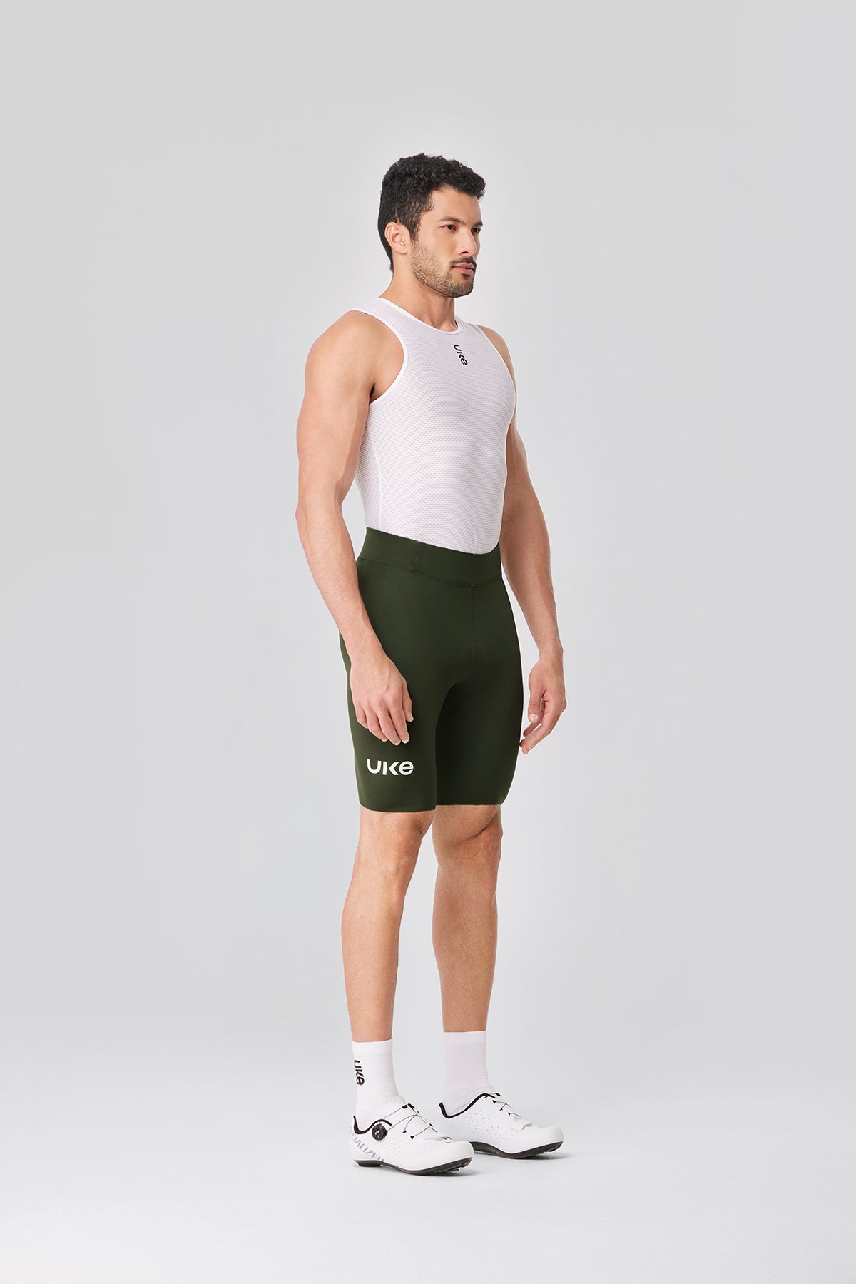 Men's Seamless Cycling Shorts SI-1 ChengYe -Olive Green