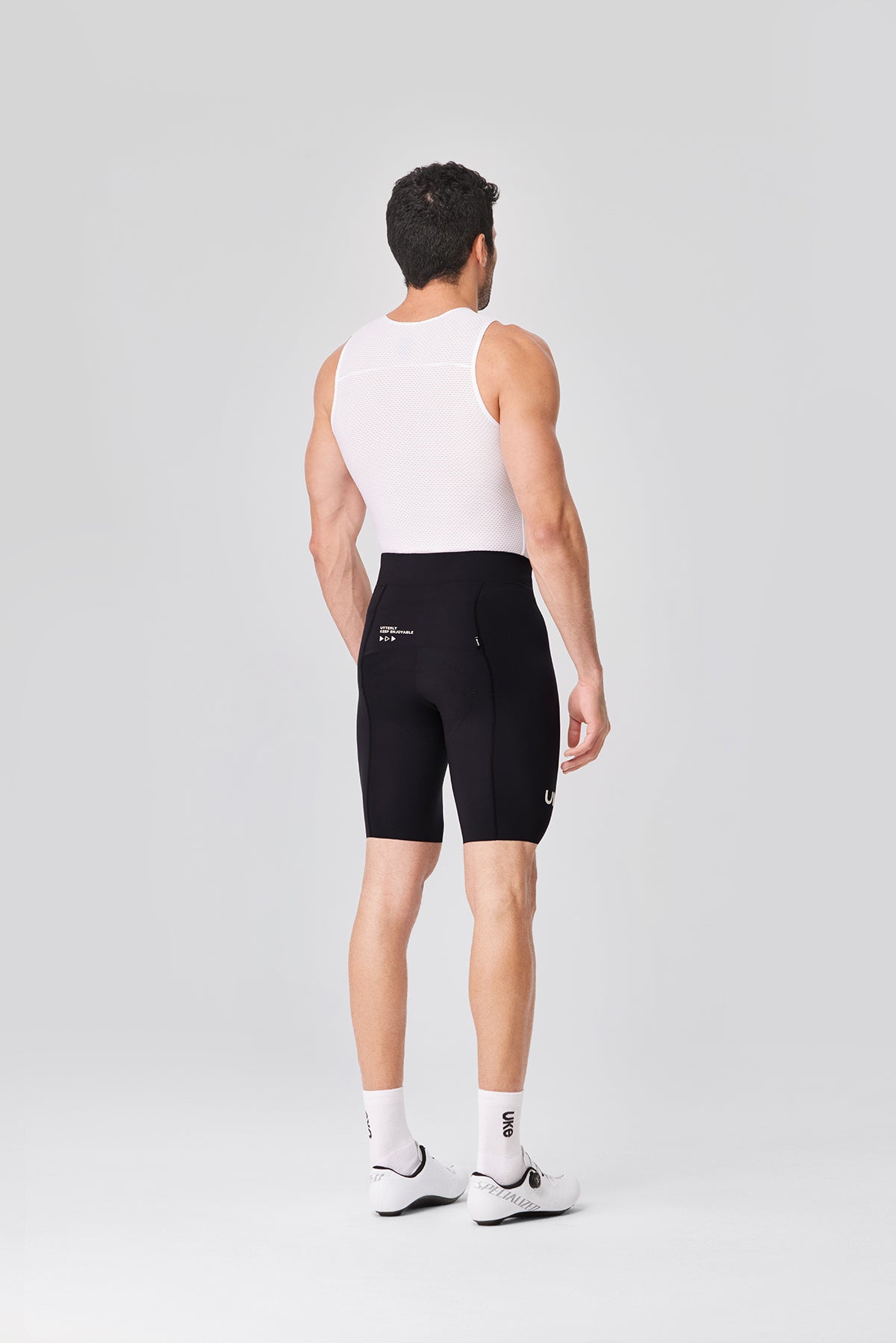 Men's Seamless Cycling Shorts SI-1 ChengYe -Black