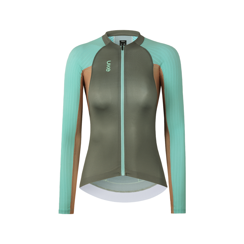 Maillot Manga Larga Mujer PRO Shanxia - Gris Oscuro