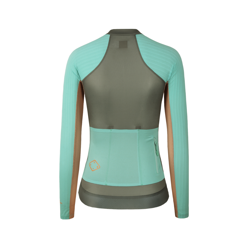 Maillot Manga Larga Mujer PRO Shanxia - Gris Oscuro