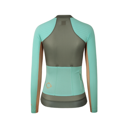 Maillot Manga Larga Mujer PRO Shanxia - Gris Oscuro