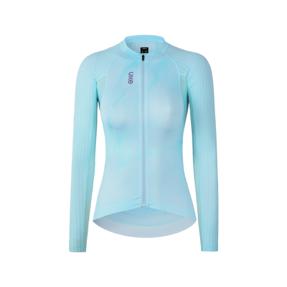 Jersey Manga Larga PRO Shanxia para Mujer -Azul hielo