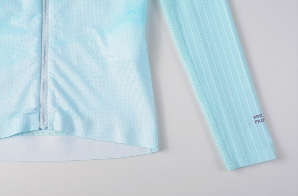 Jersey Manga Larga PRO Shanxia para Mujer -Azul hielo