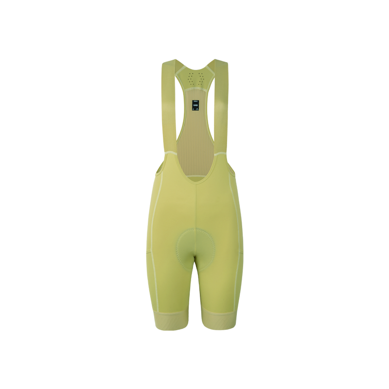 Women's Cargo Bib Shorts Yun Lan-Pale yellow