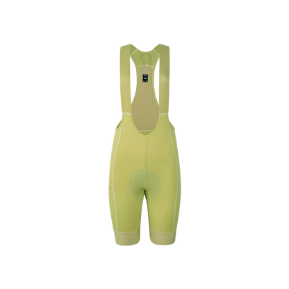 Women's Cargo Bib Shorts Yun Lan-Pale yellow