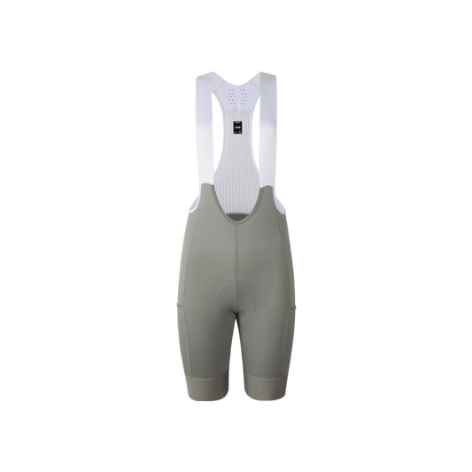 Women's Cargo Bib Shorts Yun Lan-Silver moon