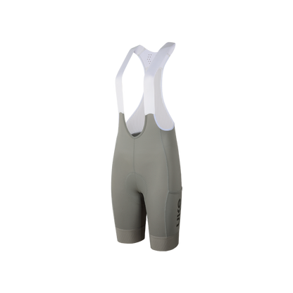 Women's Cargo Bib Shorts Yun Lan-Silver moon