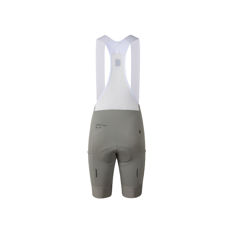 Women's Cargo Bib Shorts Yun Lan-Silver moon