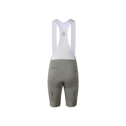 Women's Cargo Bib Shorts Yun Lan-Silver moon