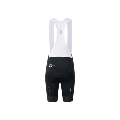 Women's Cargo Bib Shorts Yun Lan-Black
