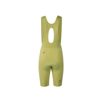 Women's Seamless Bib Shorts SI-1 Curly Shu-Pale yellow