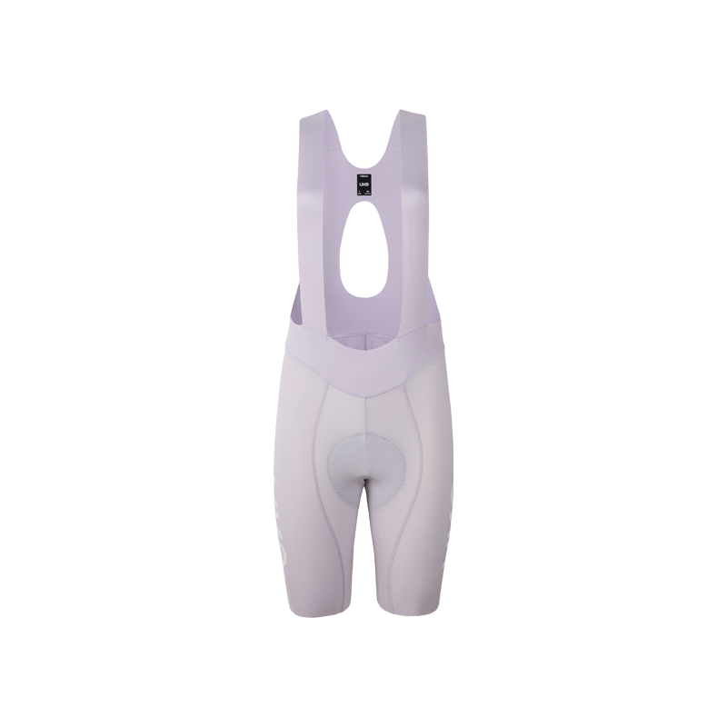 Women's Seamless Bib Shorts Curly Shu-Pale morning glory purple