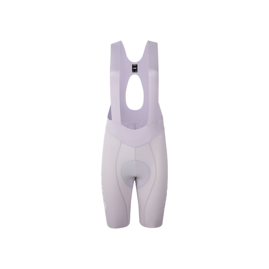 Women's Seamless Bib Shorts Curly Shu-Pale morning glory purple