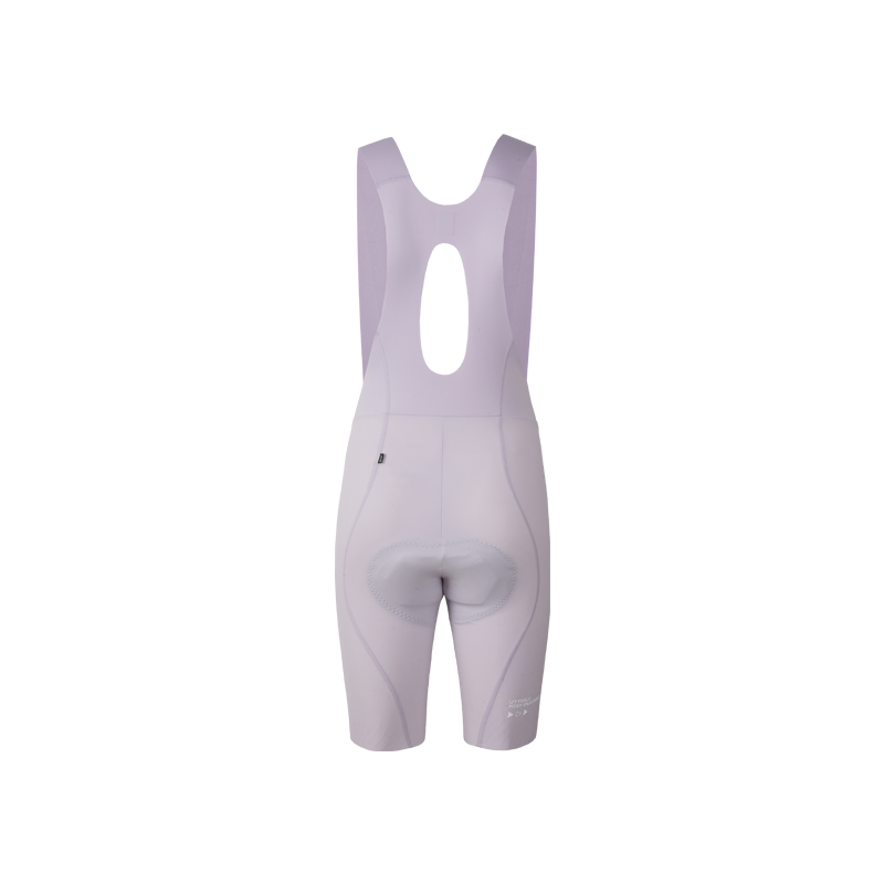 Women's Seamless Bib Shorts Curly Shu-Pale morning glory purple