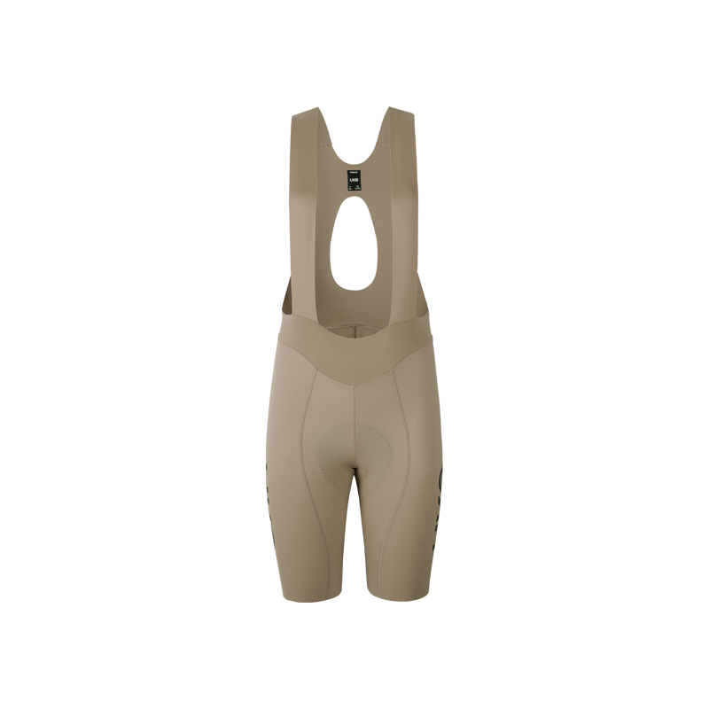 Women's Seamless Bib Shorts SI-1 Curly Shu-Grayish brown