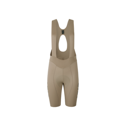 Women's Seamless Bib Shorts SI-1 Curly Shu-Grayish brown