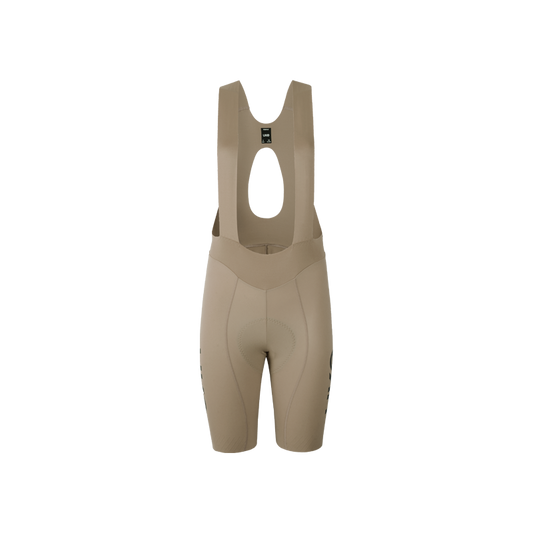 Women's Seamless Bib Shorts SI-1 Curly Shu-Grayish brown