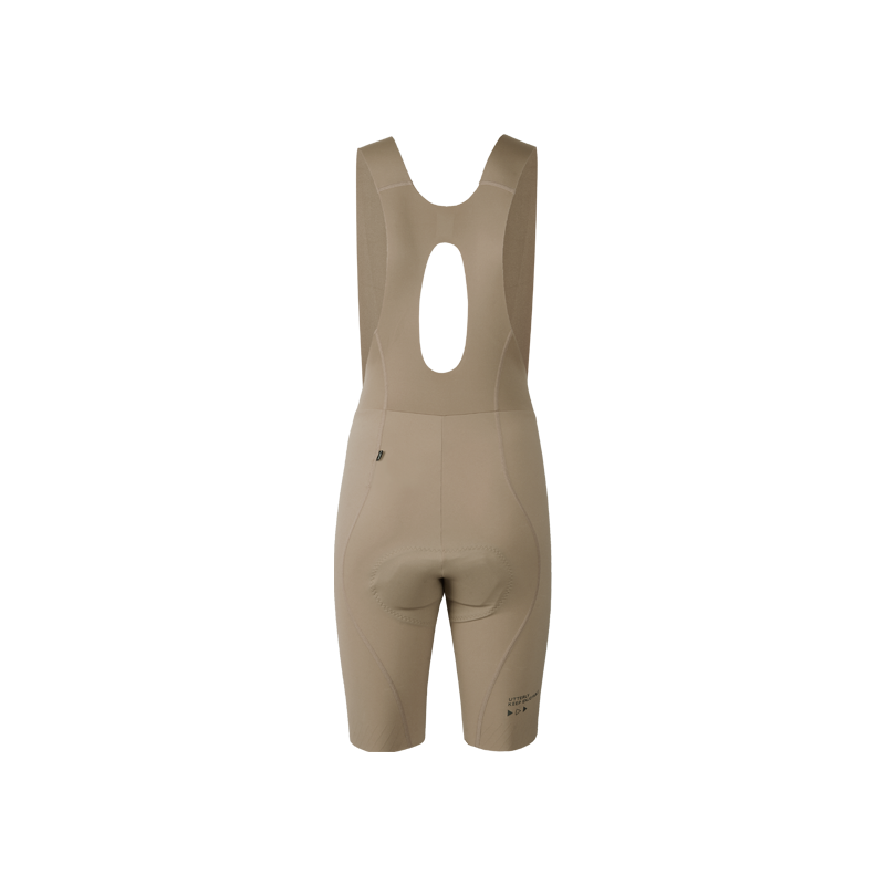 Women's Seamless Bib Shorts SI-1 Curly Shu-Grayish brown