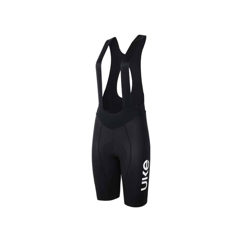 Women's Seamless Bib Shorts SI-1 Curly Shu-Black