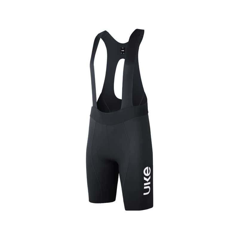 Men's Seamless Bib Shorts SI-1 Shatter the sky - Black