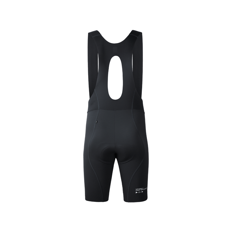 Men's Seamless Bib Shorts SI-1 Shatter the sky - Black