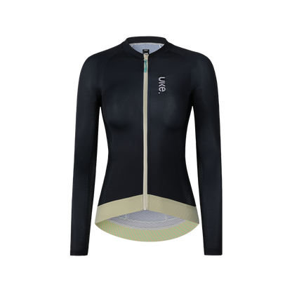 Jersey manga larga para mujer SI-1 YunYu-Negro