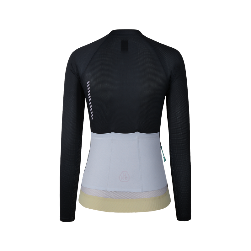 Jersey manga larga para mujer SI-1 YunYu-Negro