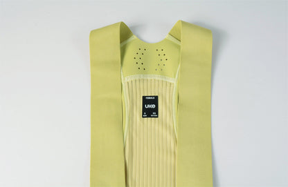 Women's Cargo Bib Shorts Yun Lan-Pale yellow