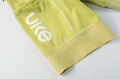 Women's Cargo Bib Shorts Yun Lan-Pale yellow