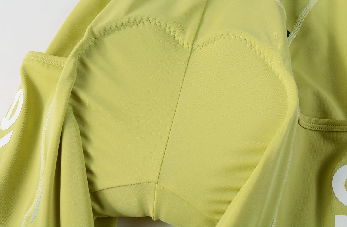 Women's Cargo Bib Shorts Yun Lan-Pale yellow