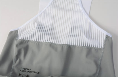 Women's Cargo Bib Shorts Yun Lan-Silver moon