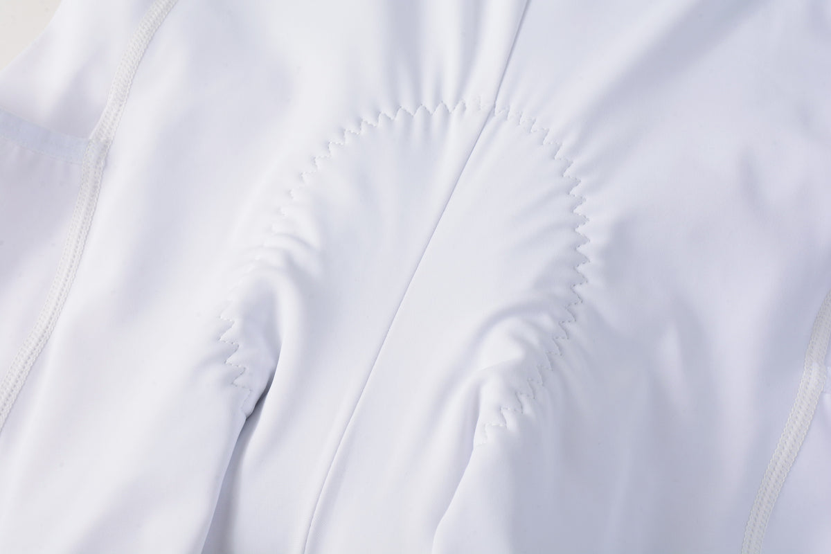Culotte ciclista con tirantes cargo de mujer Yun Lan-White