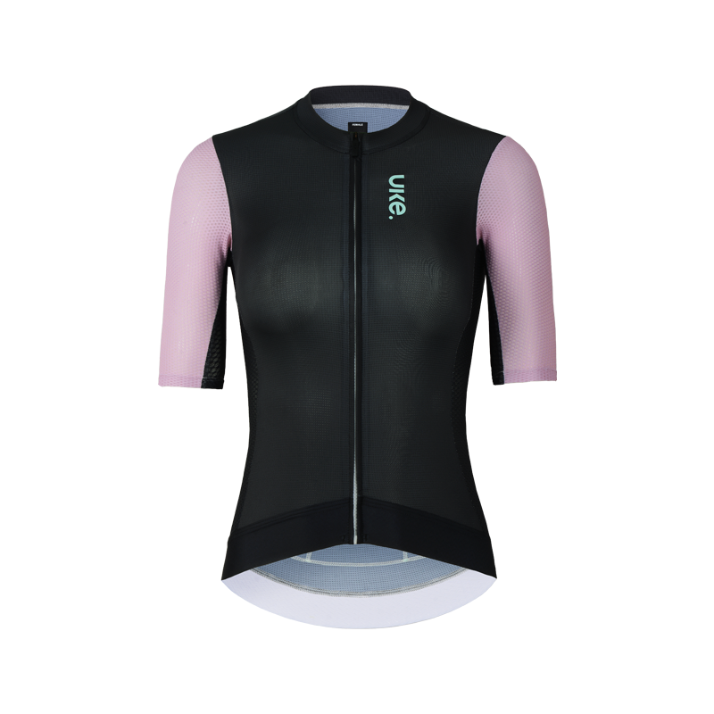 Women's Jersey SI-1 Moving clouds-Black pink