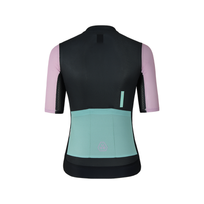 Women's Jersey SI-1 Moving clouds-Black pink
