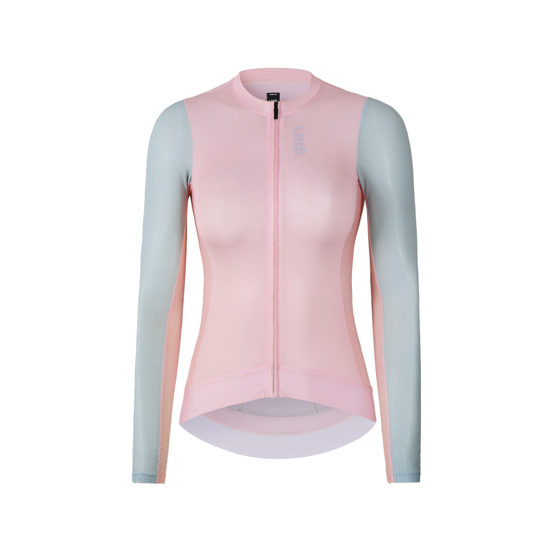 Maillot de manga larga para mujer SI-1 Floating scenery-Rosa verde
