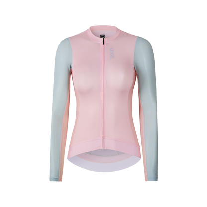 Maillot de manga larga para mujer SI-1 Floating scenery-Rosa verde
