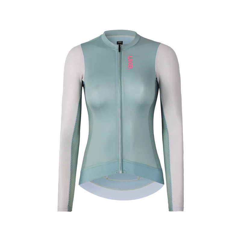 Maillot de manga larga para mujer SI-1 Floating scenery-Verde salvia