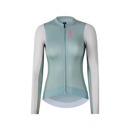 Maillot de manga larga para mujer SI-1 Floating scenery-Verde salvia