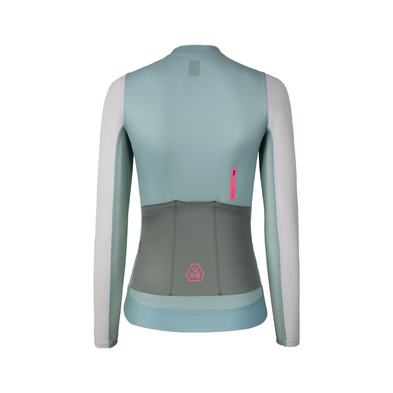 Maillot de manga larga para mujer SI-1 Floating scenery-Verde salvia
