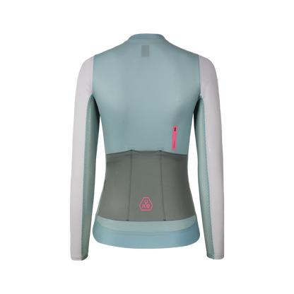 Maillot de manga larga para mujer SI-1 Floating scenery-Verde salvia