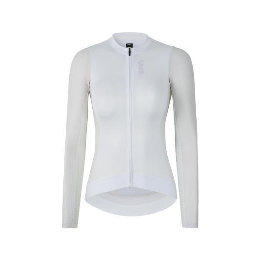 Camiseta de manga larga para mujer SI-1 Estampado de paisaje flotante - Blanco roto