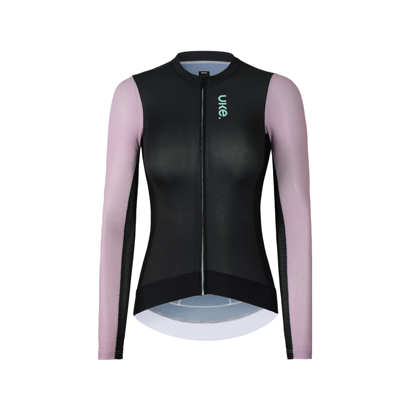 Women's LS Jersey SI-1 Floating scenery-Black pink