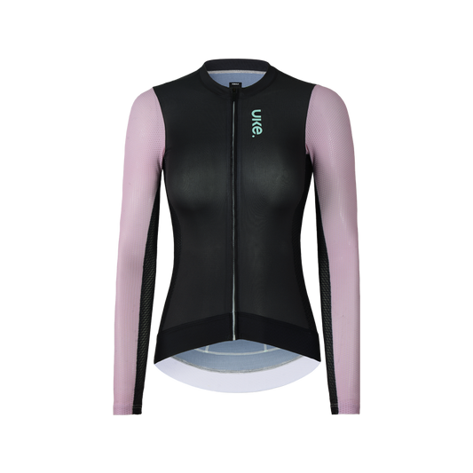 Jersey Manga Larga para Mujer SI-1 Floating Scenery - Negro Rosa