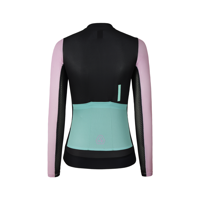 Women's LS Jersey SI-1 Floating scenery-Black pink