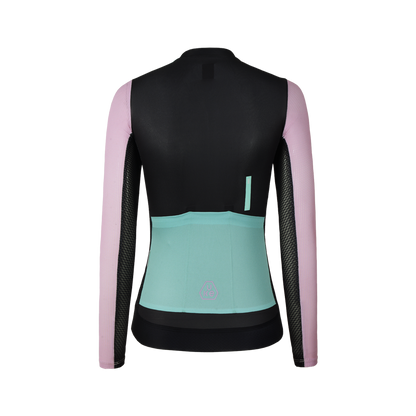 Women's LS Jersey SI-1 Floating scenery-Black pink
