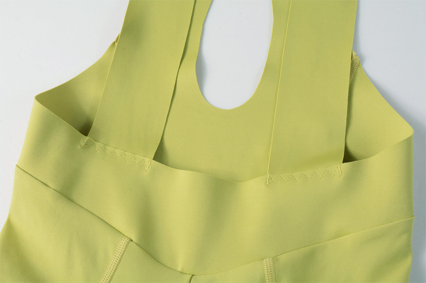 Women's Seamless Bib Shorts SI-1 Curly Shu-Pale yellow
