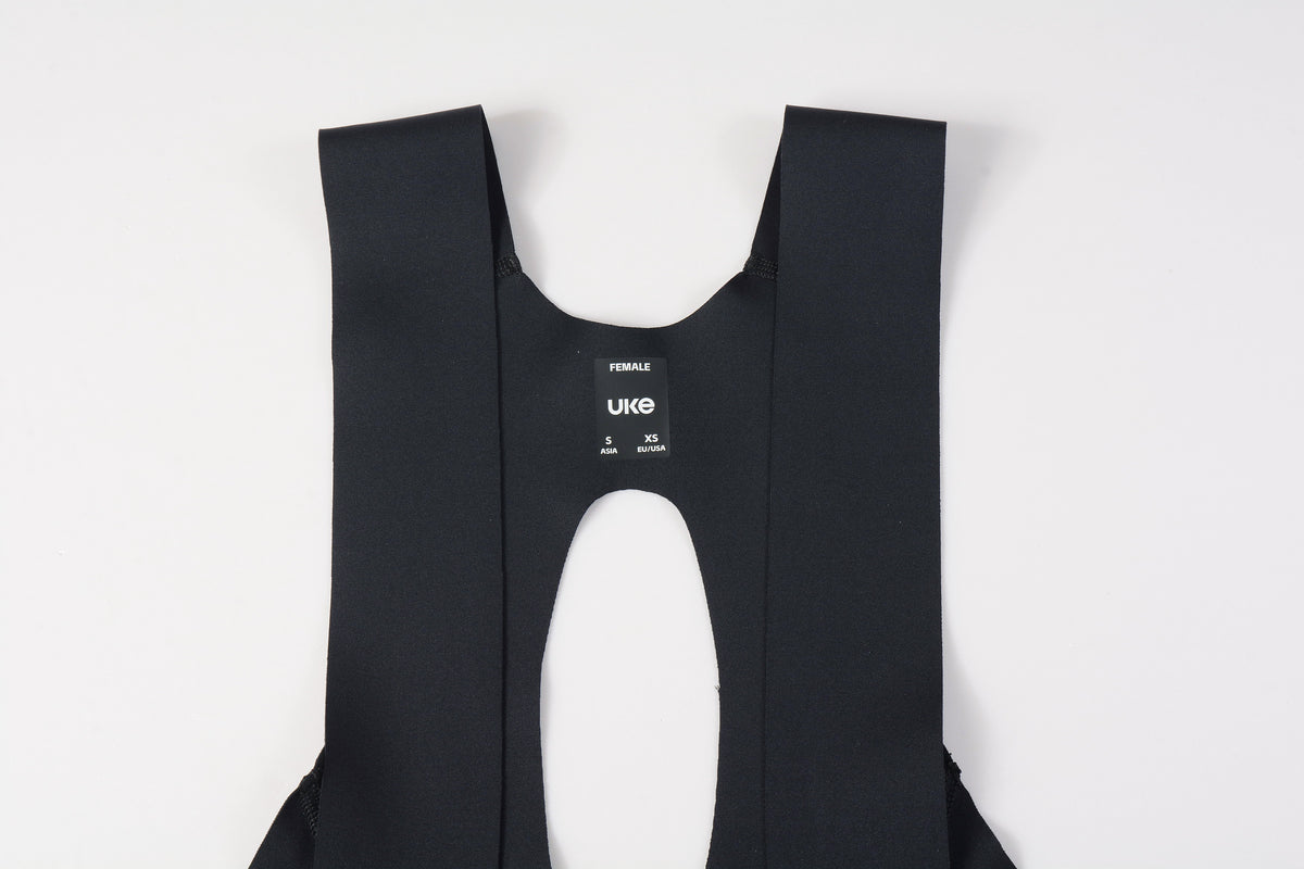 Women's Seamless Bib Shorts SI-1 Curly Shu-Black