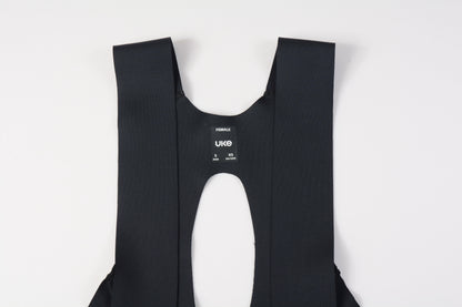Women's Seamless Bib Shorts SI-1 Curly Shu-Black