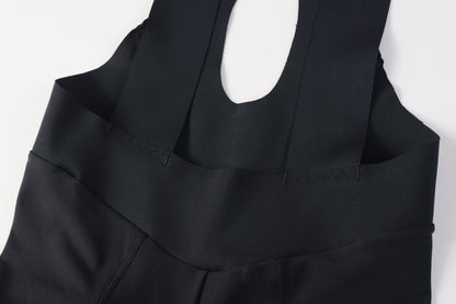 Men's Seamless Bib Shorts SI-1 Shatter the sky - Black