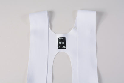 Women's Seamless Bib Shorts SI-1 Curly Shu-White